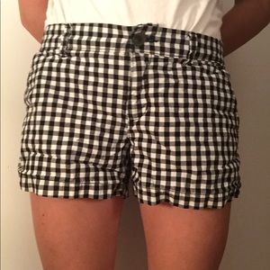 Old Navy Black and White Checkered Shorts